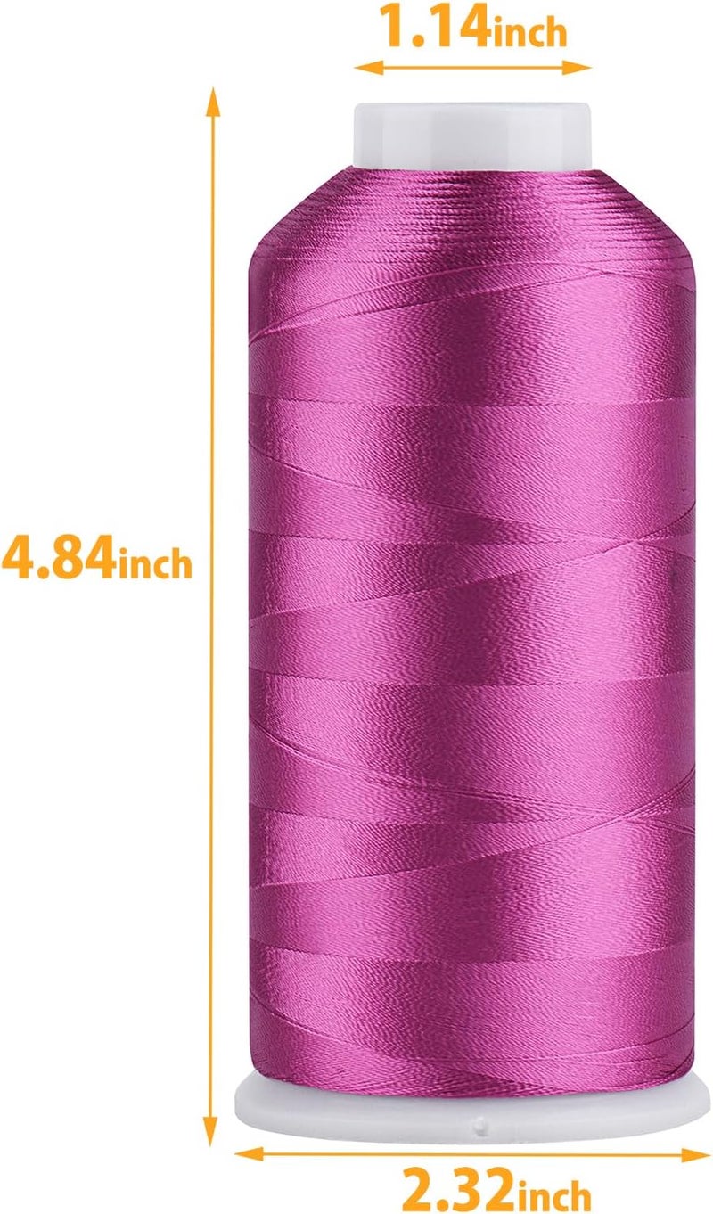 simthread Rayon Embroidery Thread 5500 Yards, 40wt 100% Rayon Viscose for Commercial and Domestic Machines - Fuchsia 1110 - Image 1
